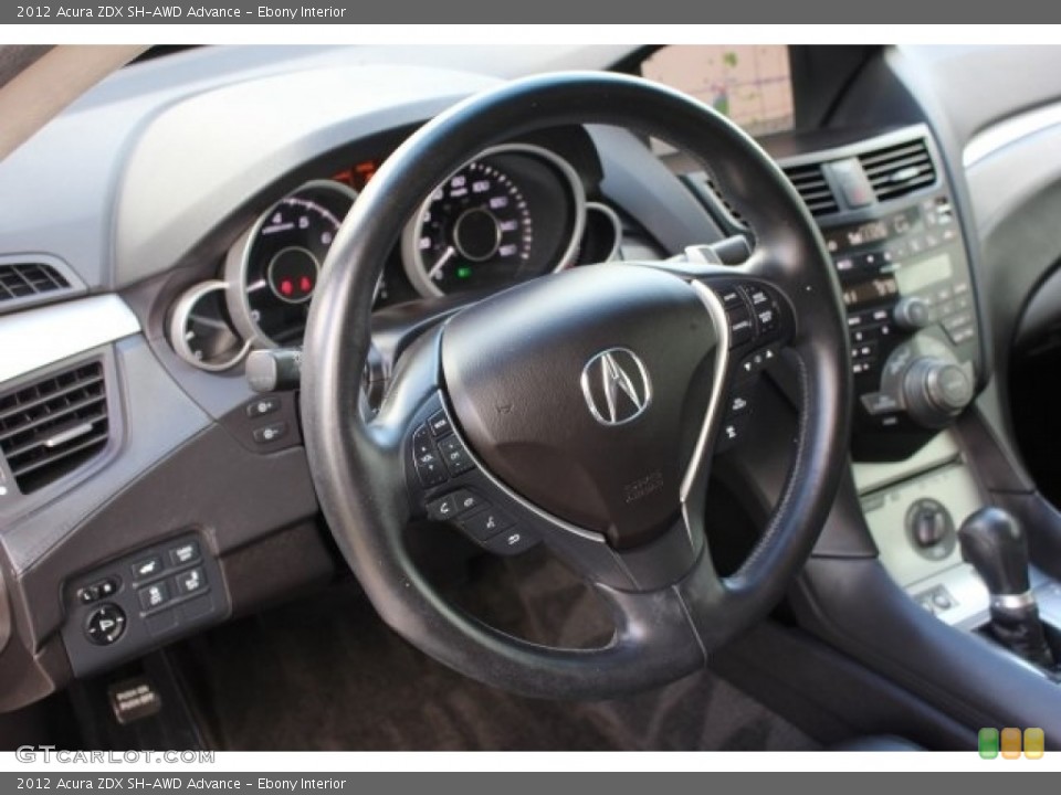 Ebony Interior Steering Wheel for the 2012 Acura ZDX SH-AWD Advance #115883286