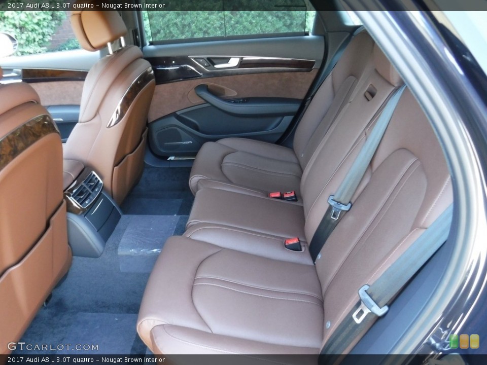 Nougat Brown Interior Rear Seat for the 2017 Audi A8 L 3.0T quattro #115883388