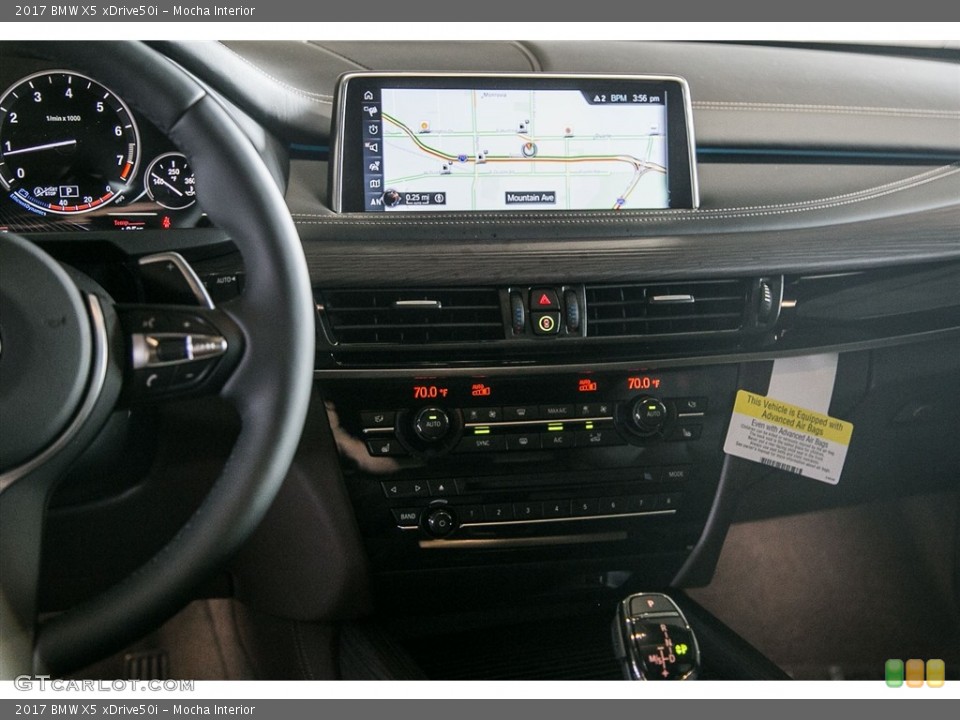 Mocha Interior Controls for the 2017 BMW X5 xDrive50i #115883646