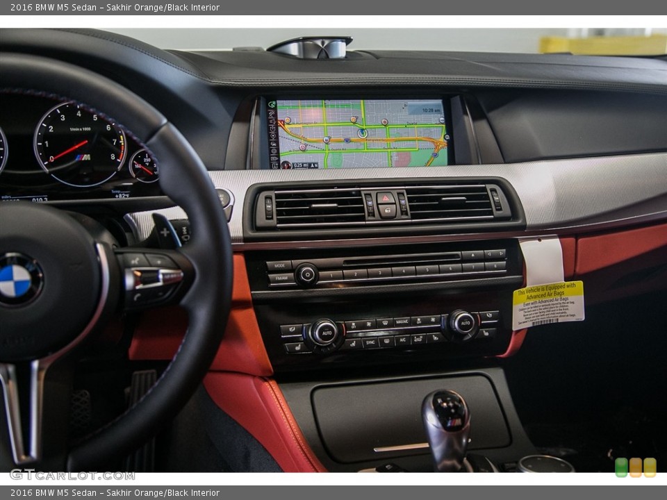 Sakhir Orange/Black Interior Dashboard for the 2016 BMW M5 Sedan #115886562