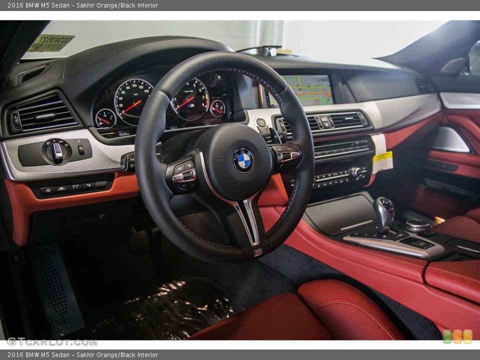 Sakhir Orange/Black 2016 BMW M5 Interiors