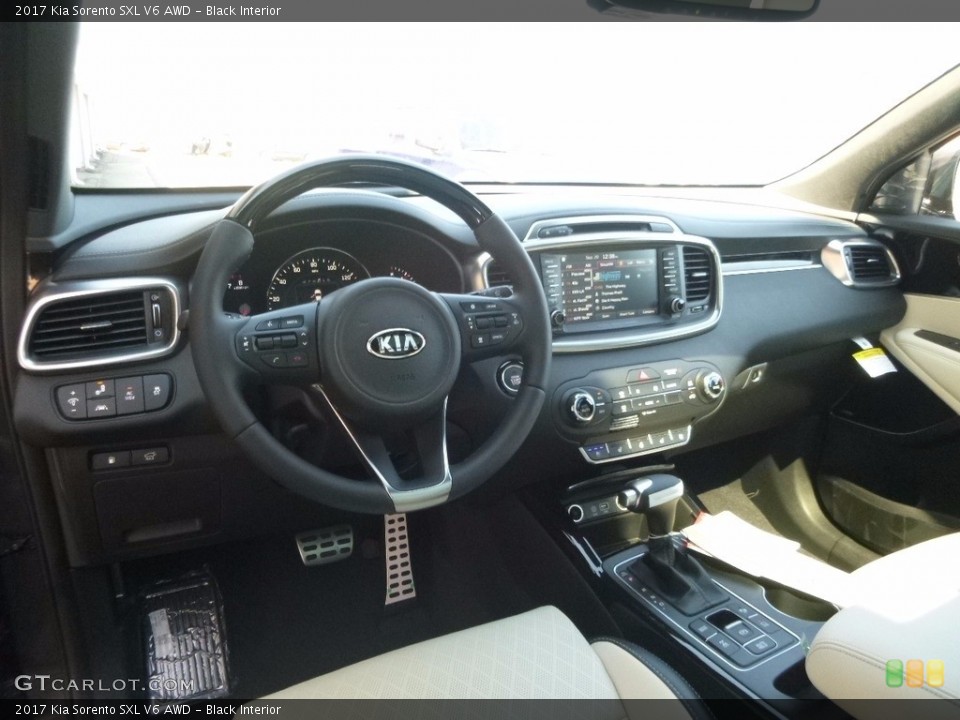 Black Interior Prime Interior for the 2017 Kia Sorento SXL V6 AWD #115886709