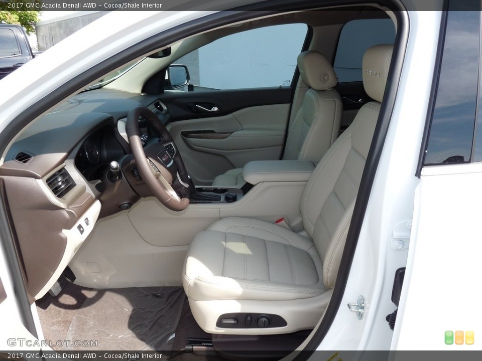 Cocoa/Shale Interior Photo for the 2017 GMC Acadia Denali AWD #115887645