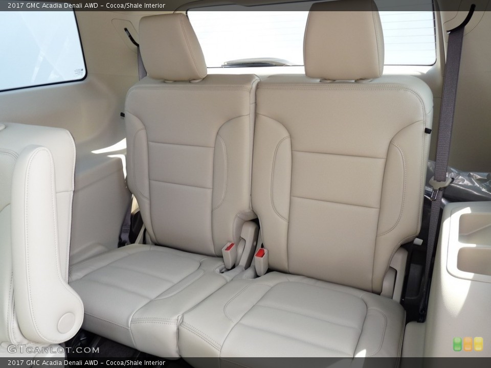 Cocoa/Shale Interior Rear Seat for the 2017 GMC Acadia Denali AWD #115888164
