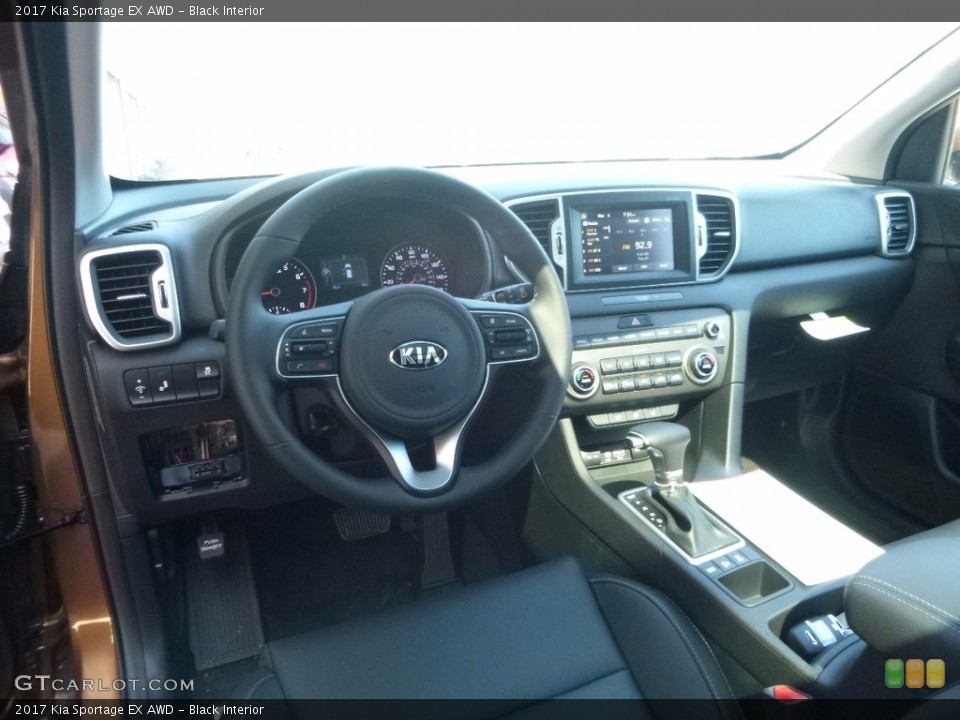 Black Interior Front Seat for the 2017 Kia Sportage EX AWD #115889778