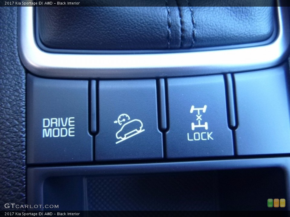 Black Interior Controls for the 2017 Kia Sportage EX AWD #115889955