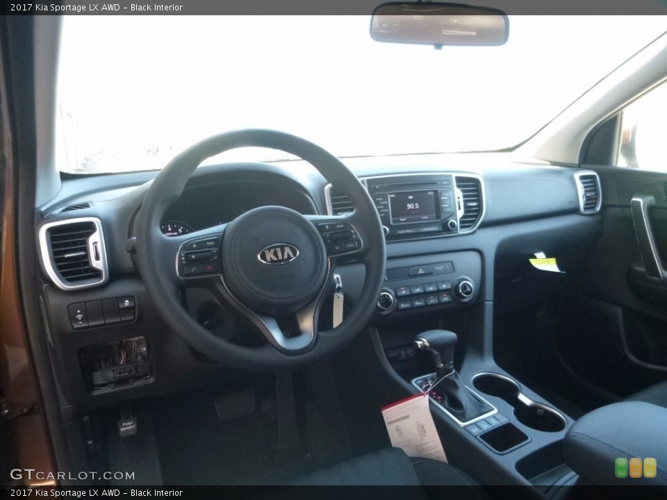 Black Interior Front Seat for the 2017 Kia Sportage LX AWD #115890747