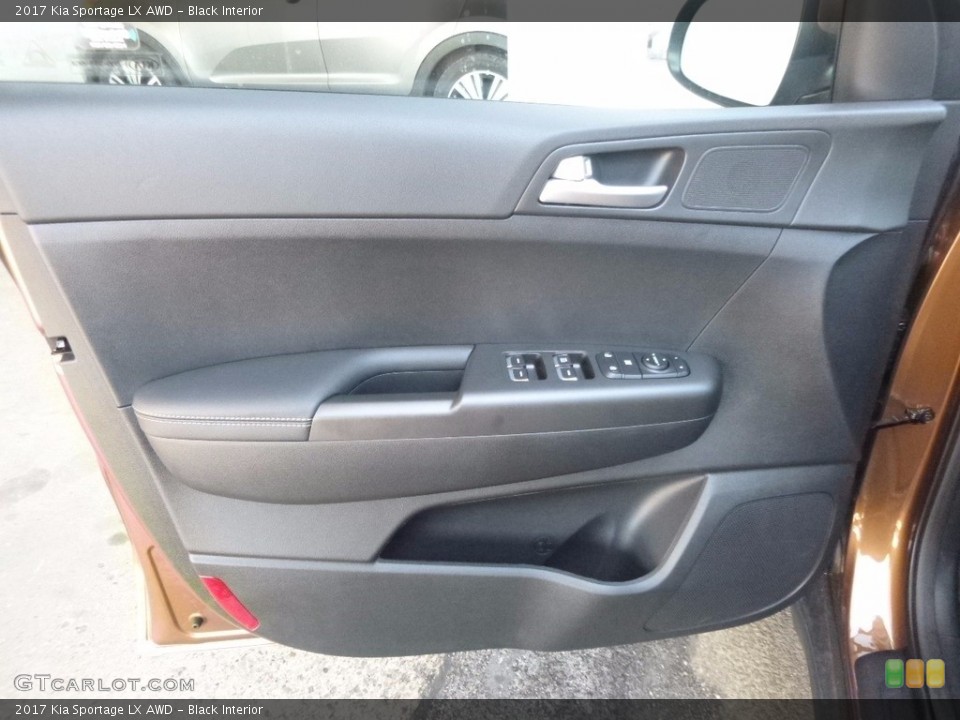 Black Interior Door Panel for the 2017 Kia Sportage LX AWD #115890774