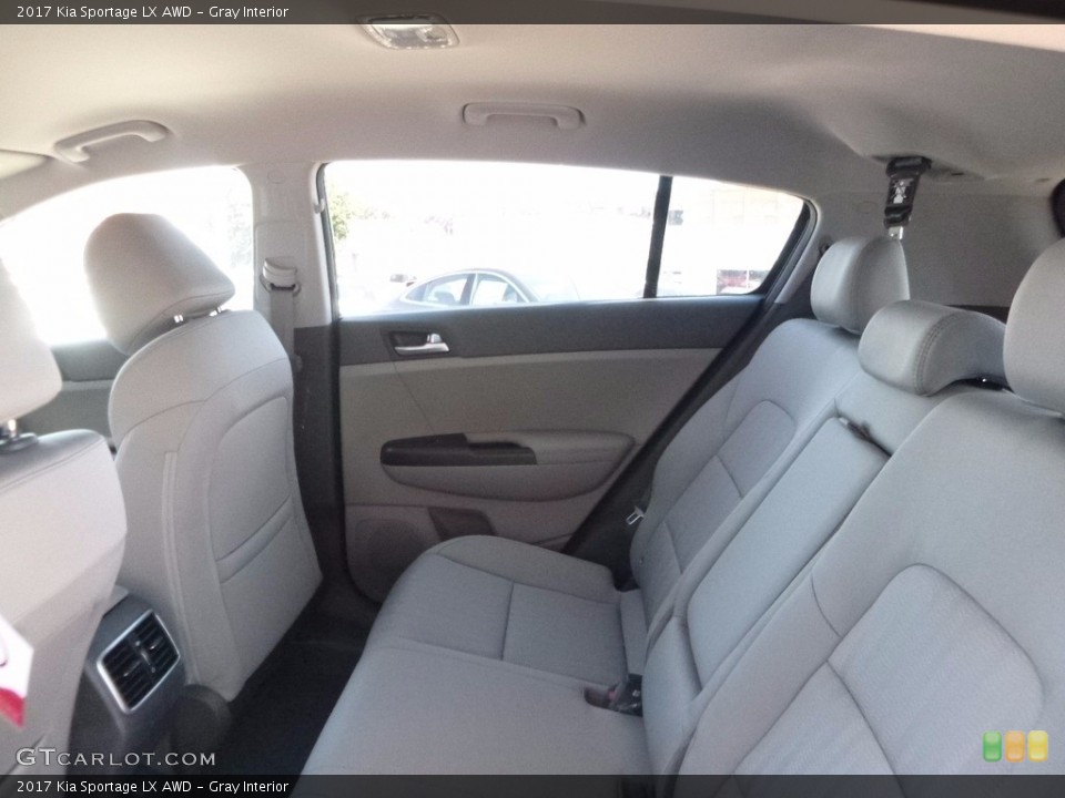 Gray Interior Rear Seat for the 2017 Kia Sportage LX AWD #115891212