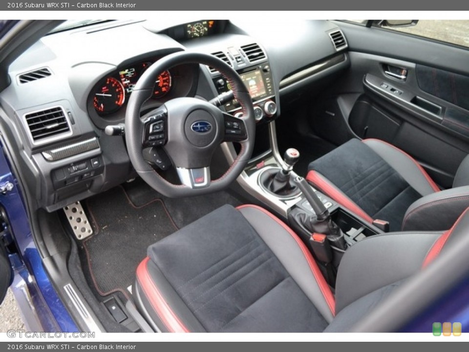 Carbon Black Interior Photo for the 2016 Subaru WRX STI #115895175