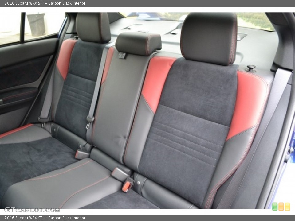 Carbon Black Interior Rear Seat for the 2016 Subaru WRX STI #115895181