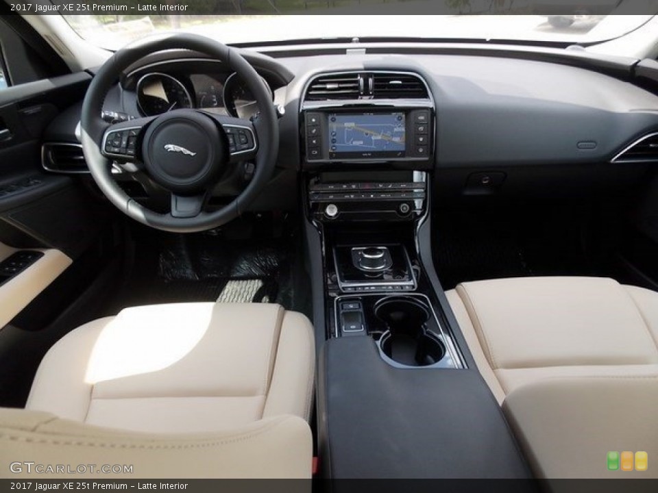 Latte Interior Dashboard for the 2017 Jaguar XE 25t Premium #115895202