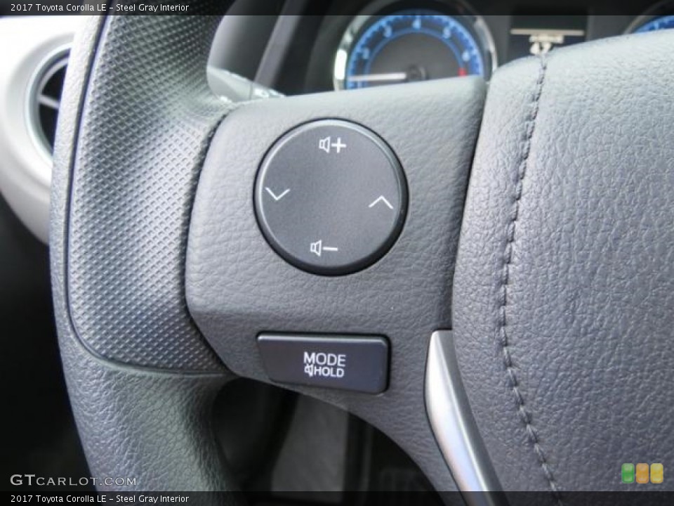 Steel Gray Interior Controls for the 2017 Toyota Corolla LE #115896365