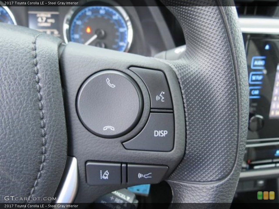 Steel Gray Interior Controls for the 2017 Toyota Corolla LE #115896383