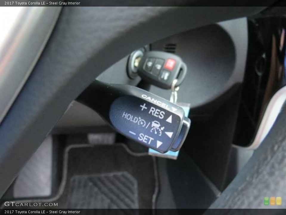 Steel Gray Interior Controls for the 2017 Toyota Corolla LE #115896401