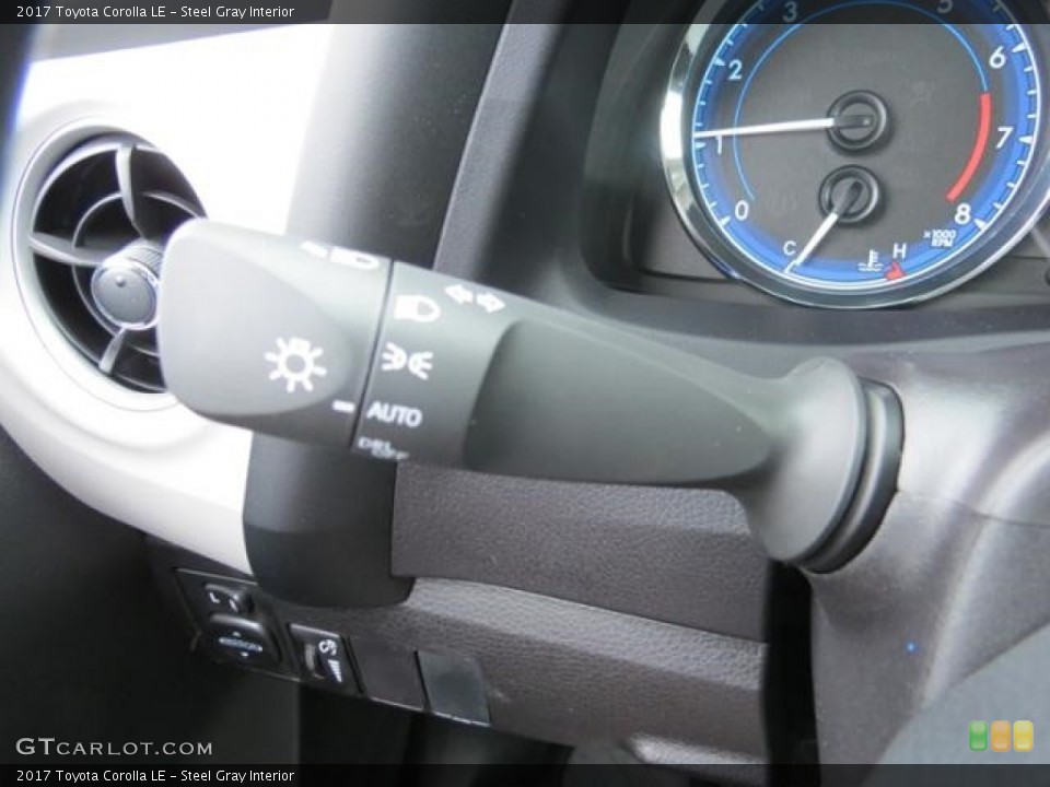 Steel Gray Interior Controls for the 2017 Toyota Corolla LE #115896419