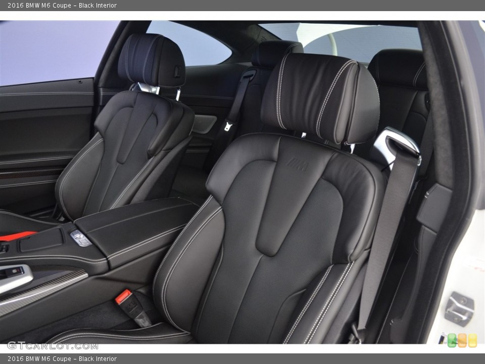 Black Interior Front Seat for the 2016 BMW M6 Coupe #115896704