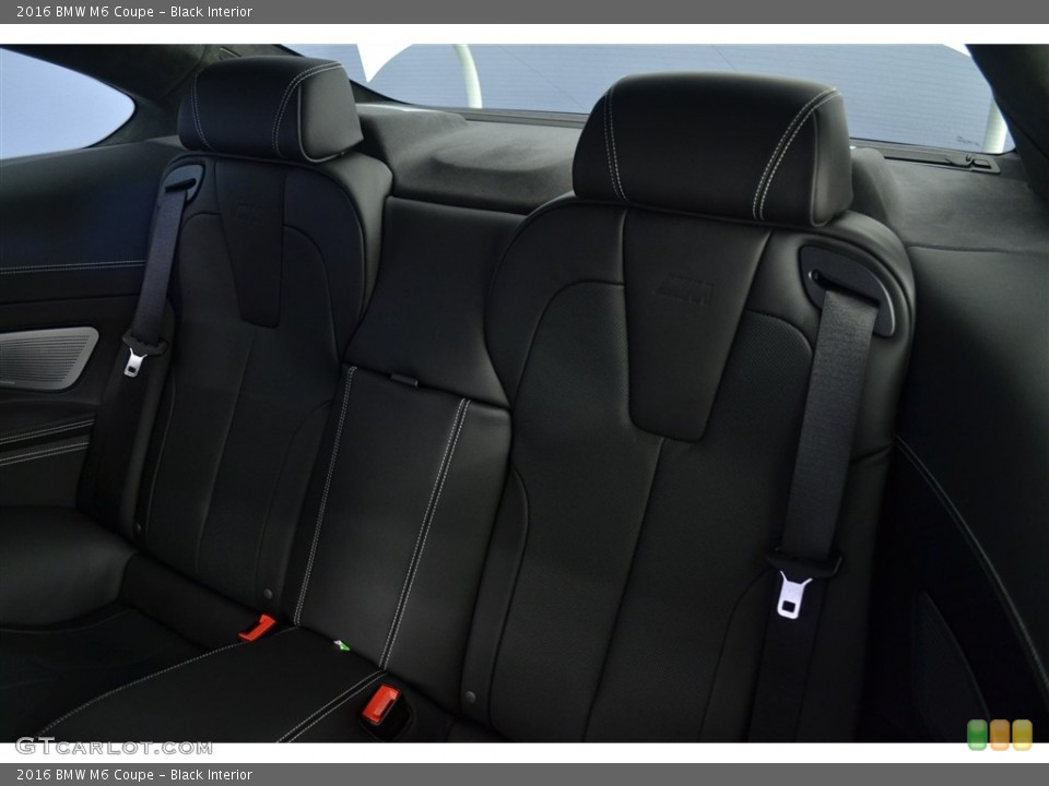 Black Interior Rear Seat for the 2016 BMW M6 Coupe #115896725