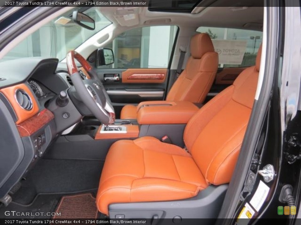 1794 Edition Black/Brown Interior Photo for the 2017 Toyota Tundra 1794 CrewMax 4x4 #115898150
