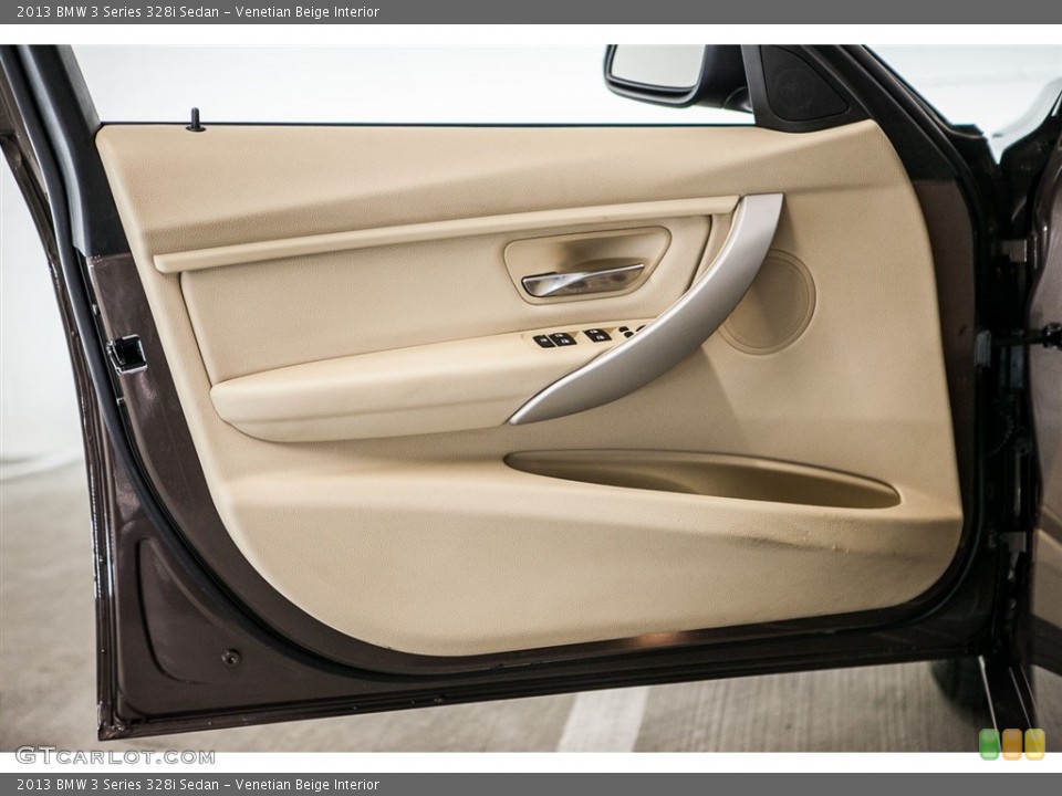 Venetian Beige Interior Door Panel for the 2013 BMW 3 Series 328i Sedan #115903016
