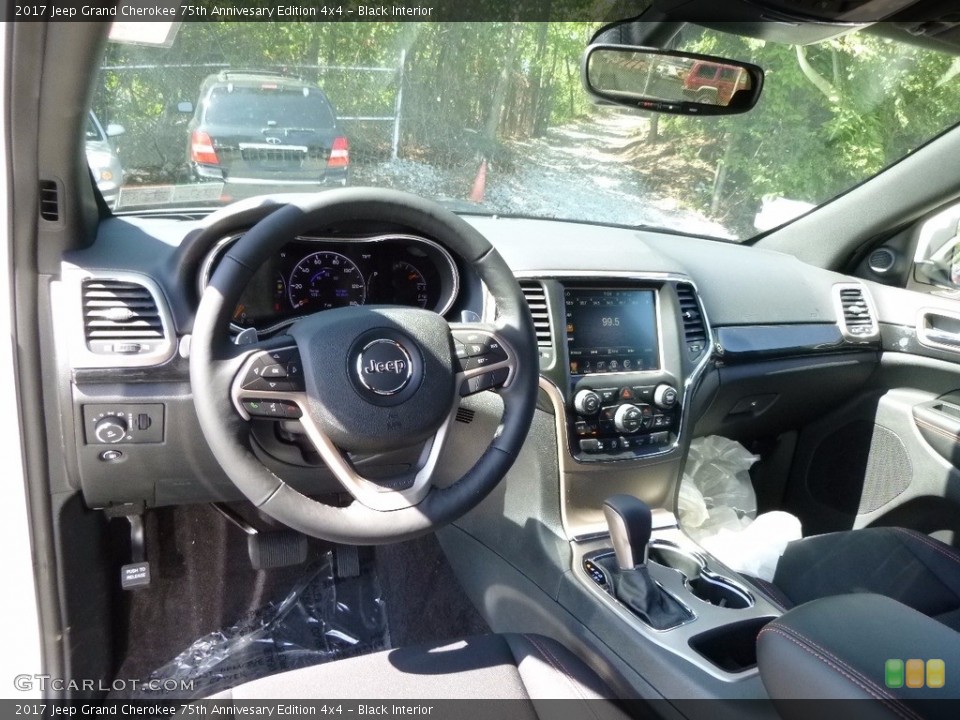 Black Interior Photo for the 2017 Jeep Grand Cherokee 75th Annivesary Edition 4x4 #115904231