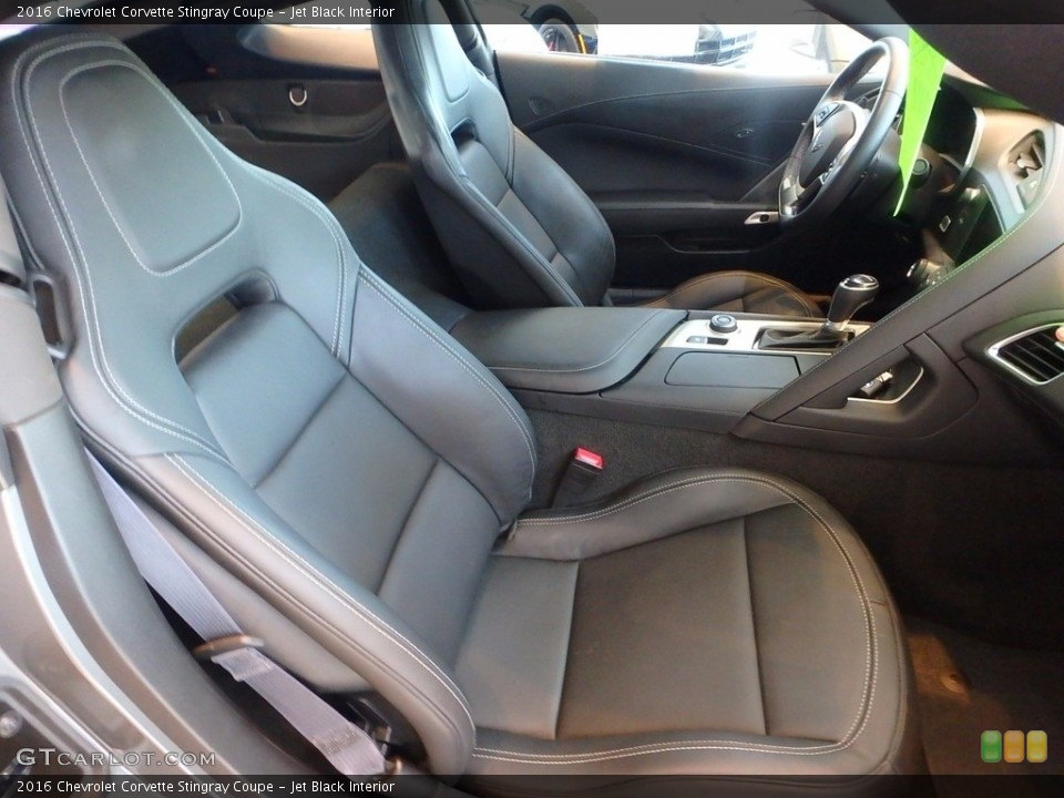 Jet Black Interior Front Seat for the 2016 Chevrolet Corvette Stingray Coupe #115904234