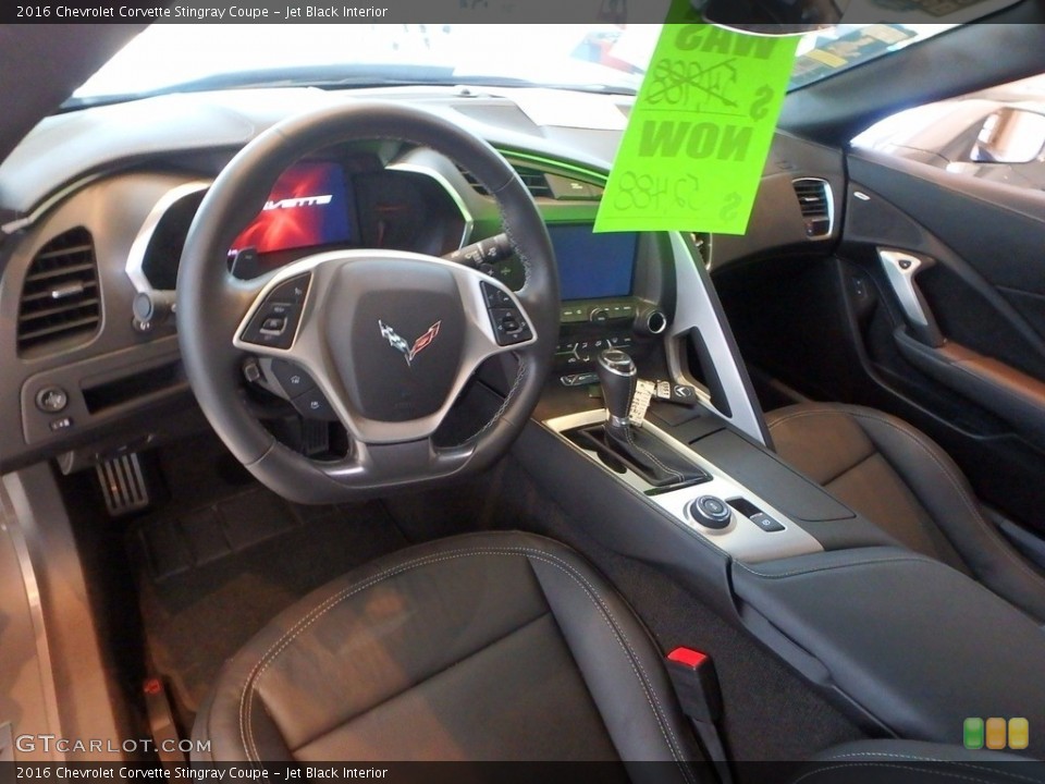 Jet Black Interior Photo for the 2016 Chevrolet Corvette Stingray Coupe #115904354