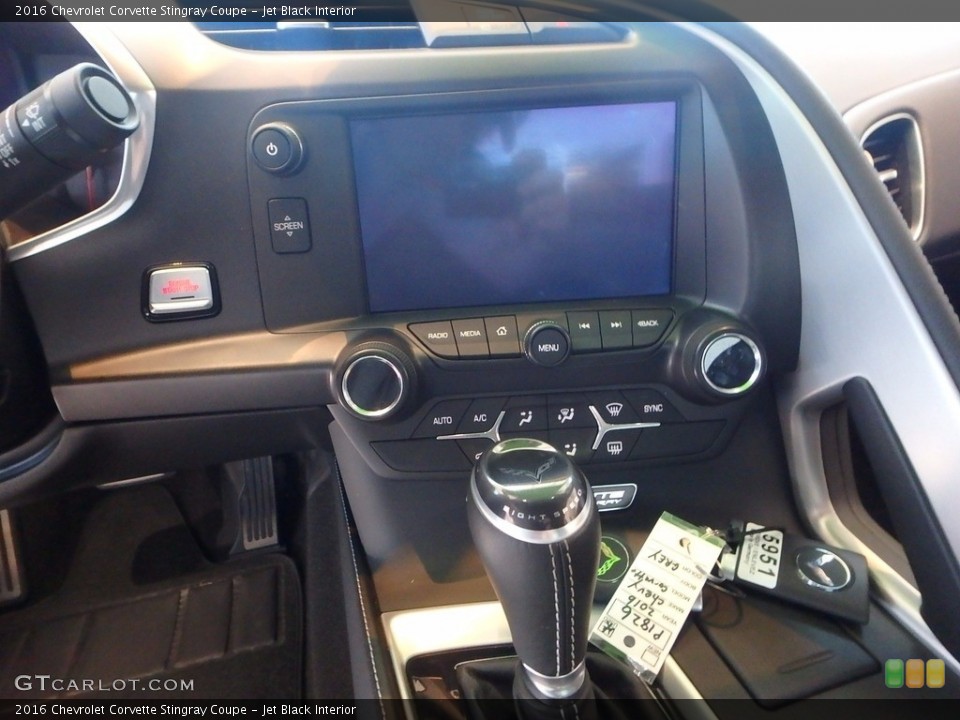 Jet Black Interior Controls for the 2016 Chevrolet Corvette Stingray Coupe #115904531