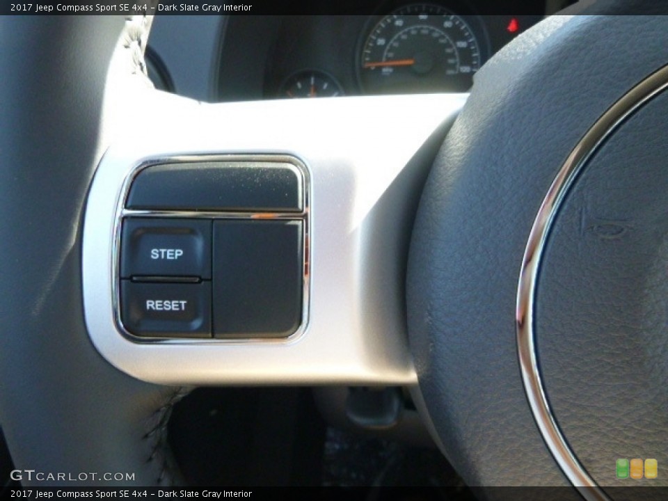 Dark Slate Gray Interior Controls for the 2017 Jeep Compass Sport SE 4x4 #115913978