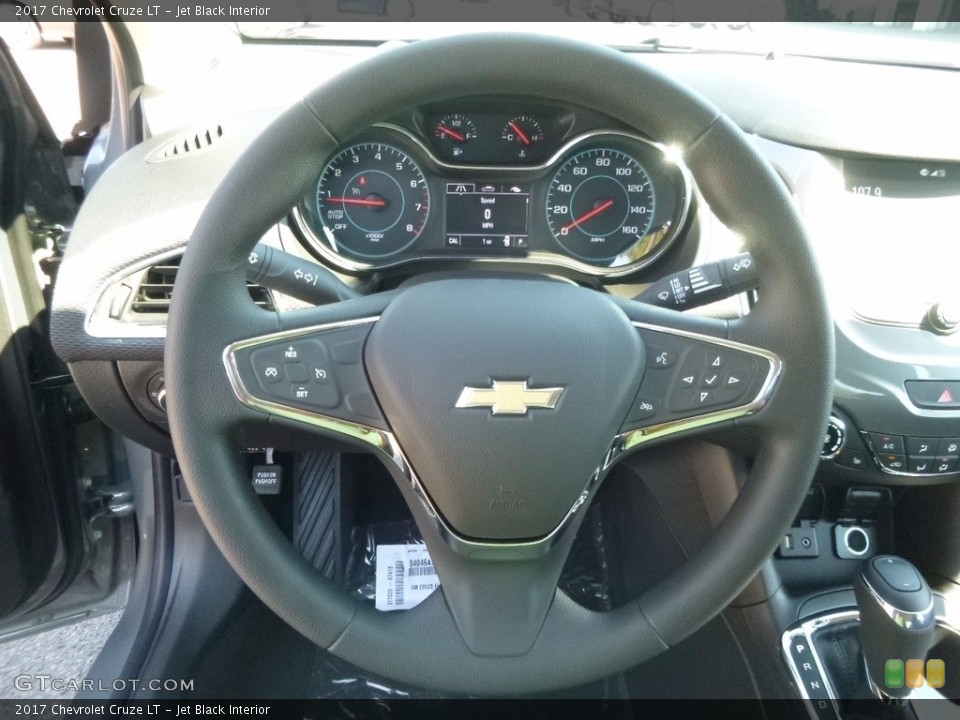Jet Black Interior Steering Wheel for the 2017 Chevrolet Cruze LT #115914293