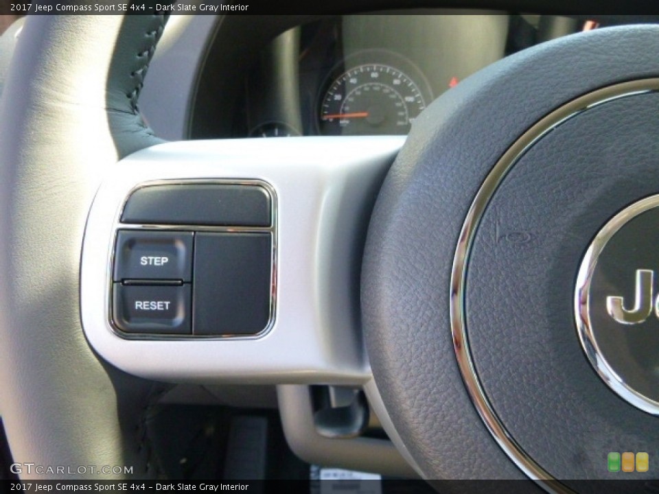 Dark Slate Gray Interior Controls for the 2017 Jeep Compass Sport SE 4x4 #115914380