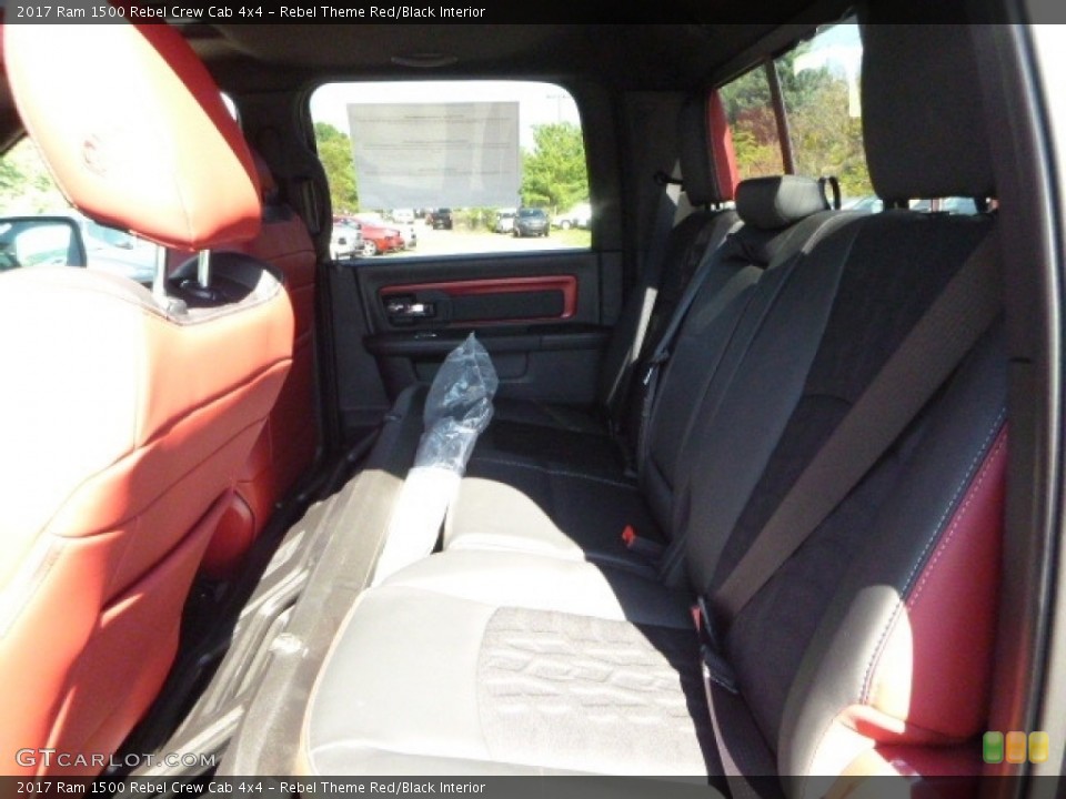 Rebel Theme Red/Black Interior Rear Seat for the 2017 Ram 1500 Rebel Crew Cab 4x4 #115915250