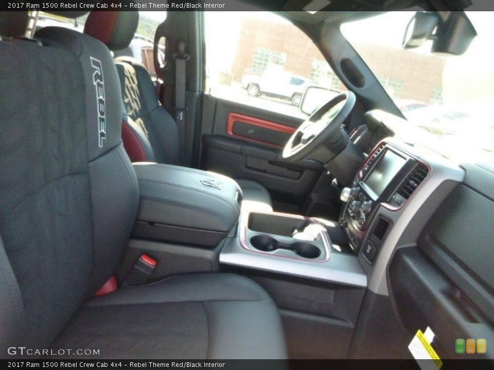 Rebel Theme Red/Black Interior Front Seat for the 2017 Ram 1500 Rebel Crew Cab 4x4 #115915370