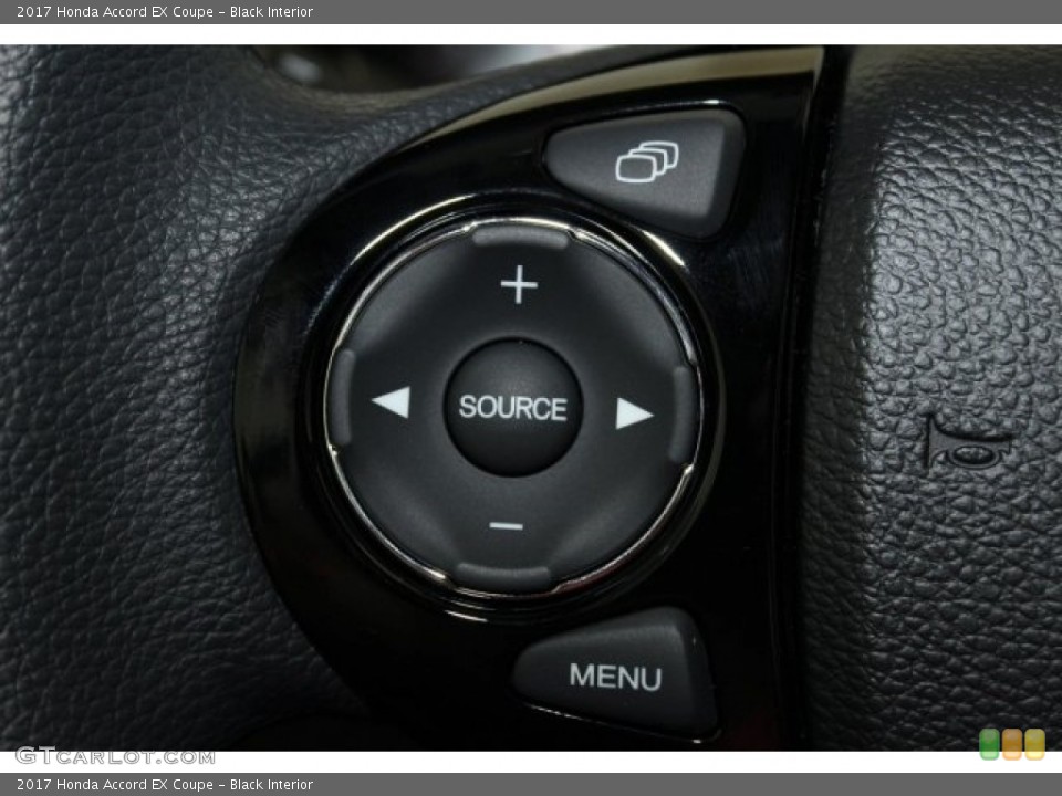 Black Interior Controls for the 2017 Honda Accord EX Coupe #115917797