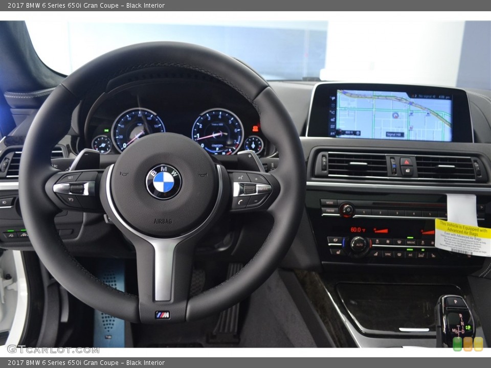 Black Interior Dashboard for the 2017 BMW 6 Series 650i Gran Coupe #115923563