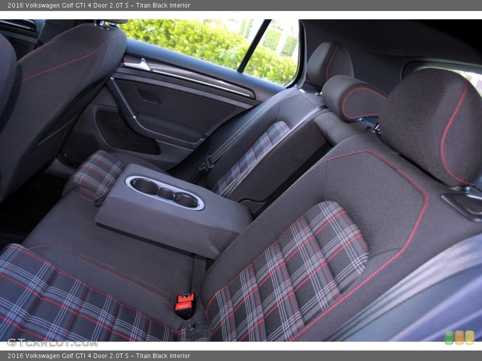 Titan Black Interior Rear Seat for the 2016 Volkswagen Golf GTI 4 Door 2.0T S #115928013