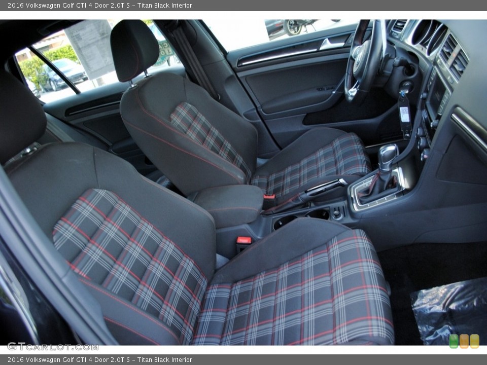 Titan Black Interior Front Seat for the 2016 Volkswagen Golf GTI 4 Door 2.0T S #115928193