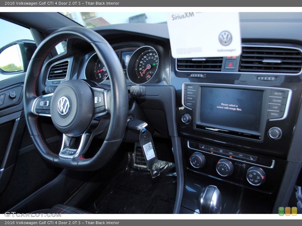 Titan Black Interior Controls for the 2016 Volkswagen Golf GTI 4 Door 2.0T S #115928217