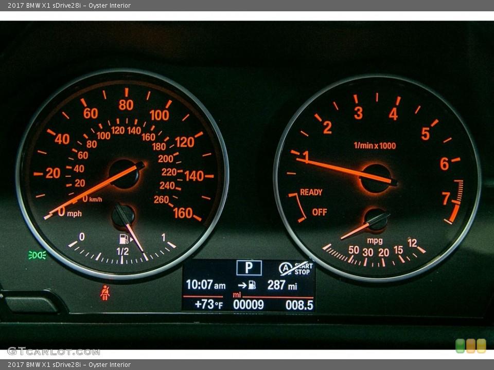 Oyster Interior Gauges for the 2017 BMW X1 sDrive28i #115934265