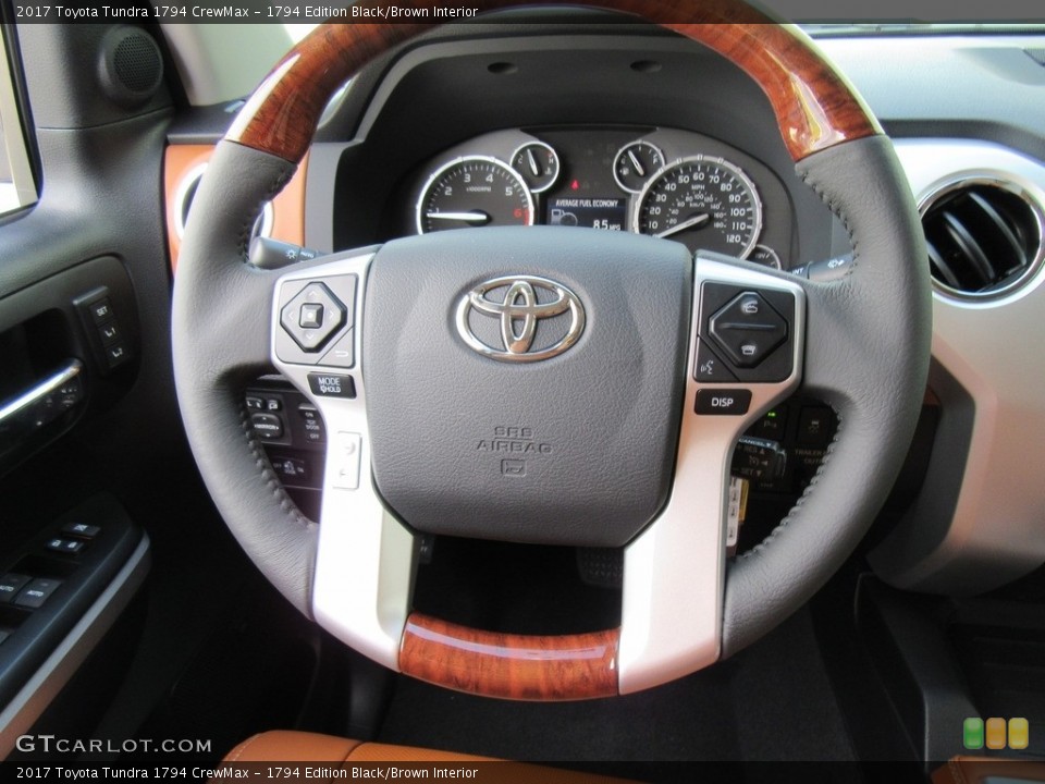 1794 Edition Black/Brown Interior Steering Wheel for the 2017 Toyota Tundra 1794 CrewMax #115941915