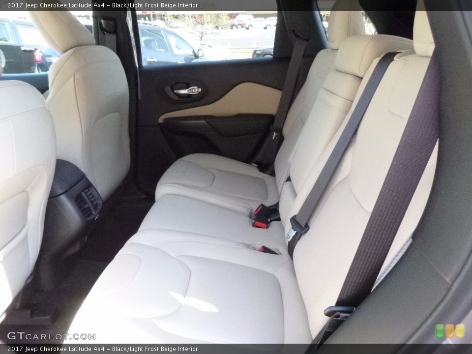 Black/Light Frost Beige Interior Rear Seat for the 2017 Jeep Cherokee Latitude 4x4 #115942239