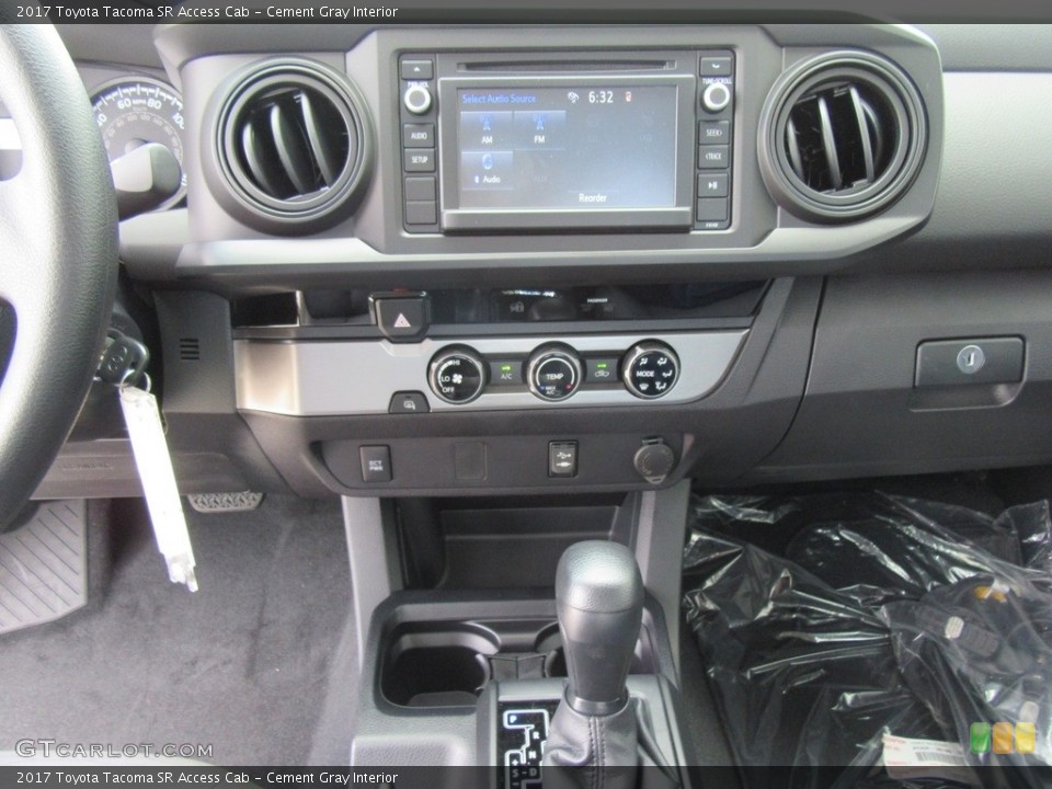 Cement Gray Interior Controls for the 2017 Toyota Tacoma SR Access Cab #115942515