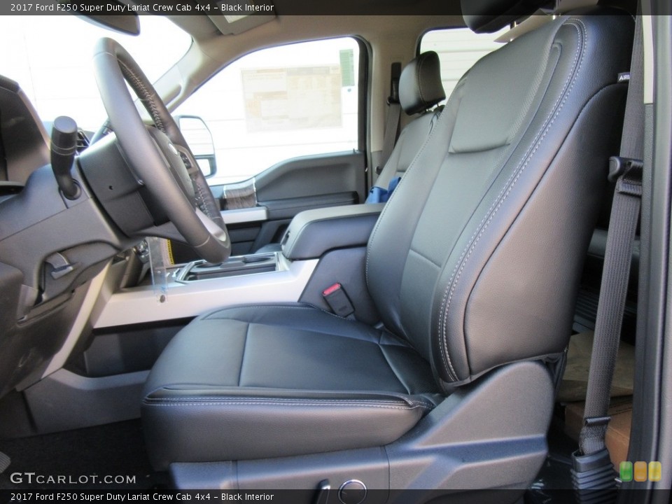 Black Interior Photo for the 2017 Ford F250 Super Duty Lariat Crew Cab 4x4 #115943949