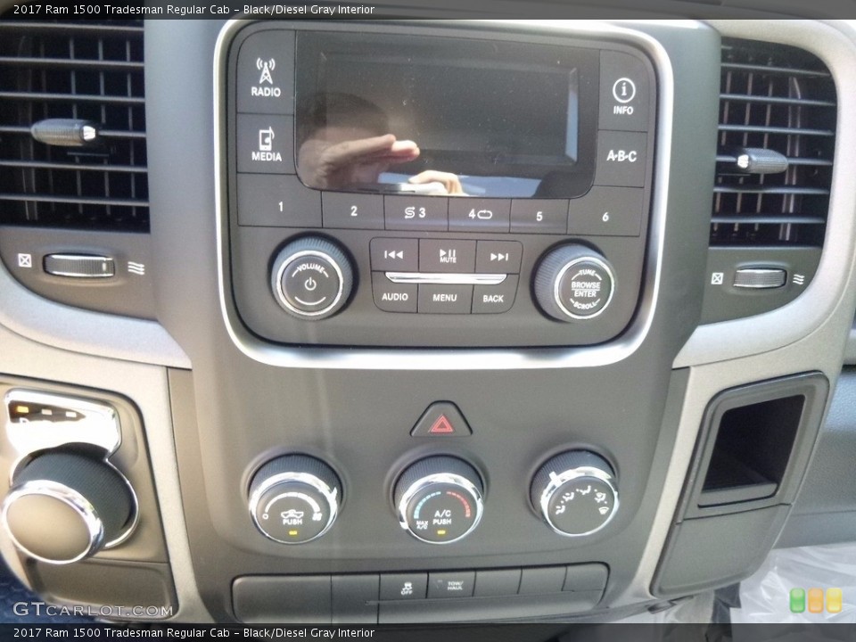 Black/Diesel Gray Interior Controls for the 2017 Ram 1500 Tradesman Regular Cab #115944639