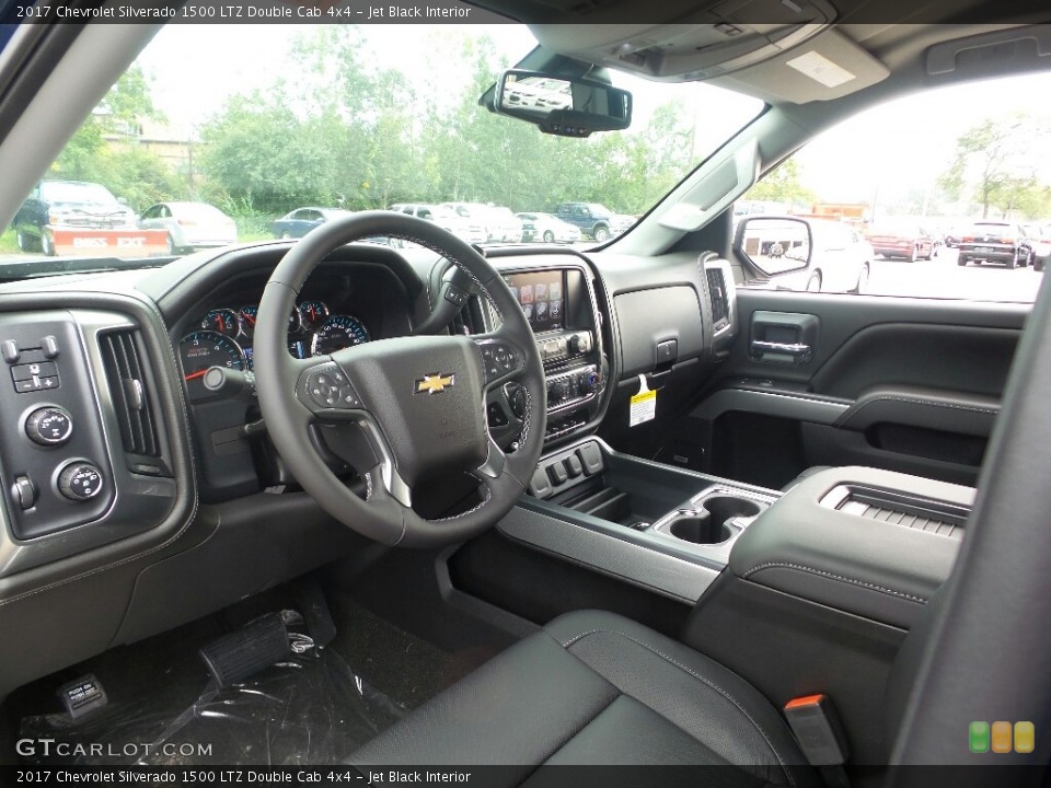 Jet Black Interior Photo for the 2017 Chevrolet Silverado 1500 LTZ Double Cab 4x4 #115946763