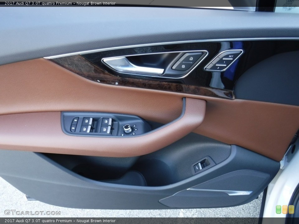Nougat Brown Interior Door Panel for the 2017 Audi Q7 3.0T quattro Premium #115948787