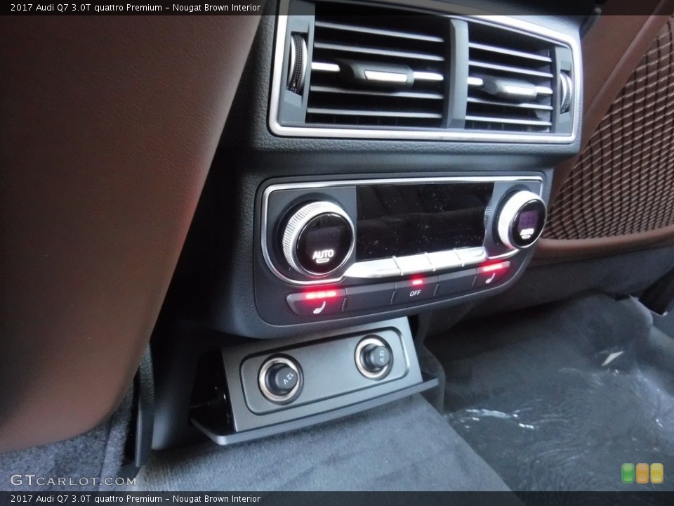 Nougat Brown Interior Controls for the 2017 Audi Q7 3.0T quattro Premium #115949016