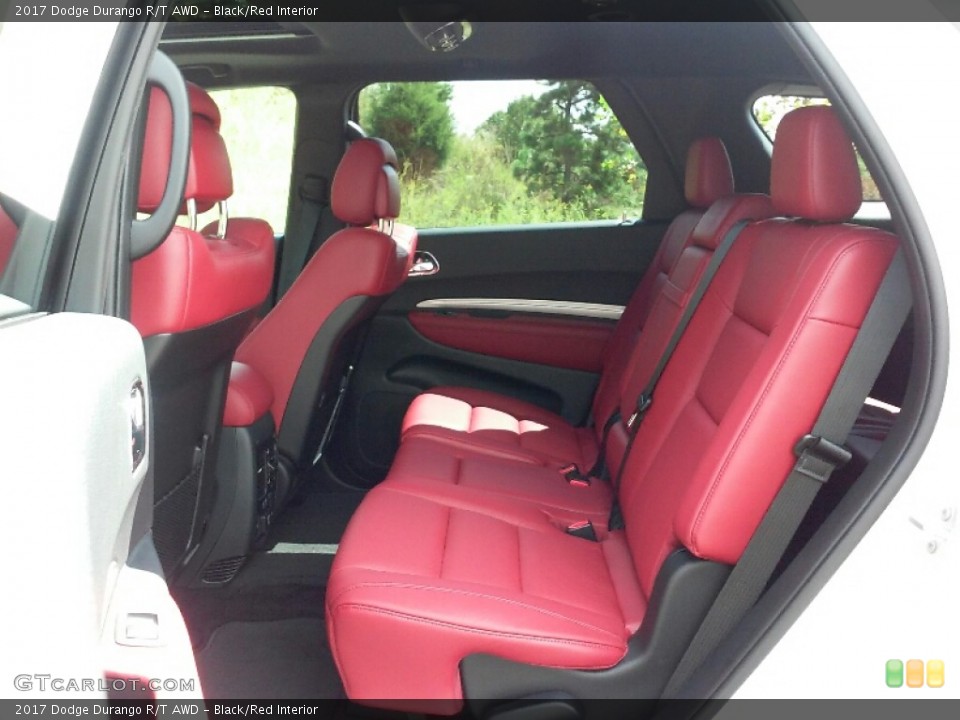 Black/Red Interior Rear Seat for the 2017 Dodge Durango R/T AWD #115951194