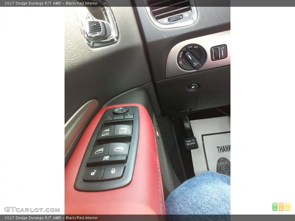 Black/Red Interior Controls for the 2017 Dodge Durango R/T AWD #115951242