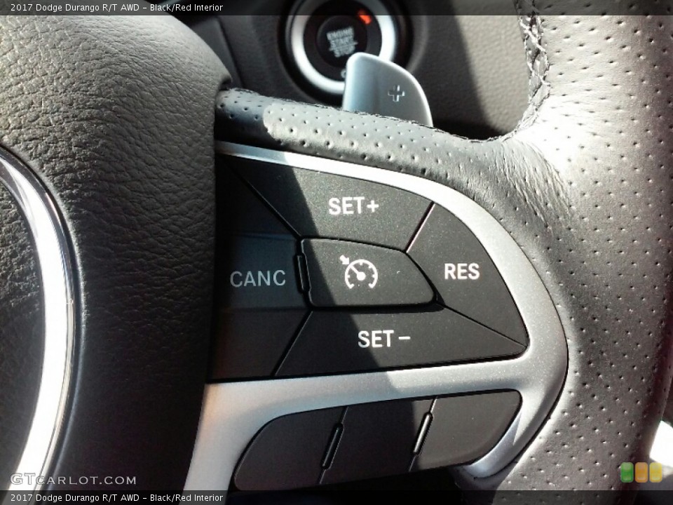 Black/Red Interior Controls for the 2017 Dodge Durango R/T AWD #115951263